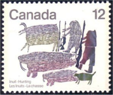 (C07-51b) Canada Chasse Morse Walrus Hunting MNH ** Neuf SC - Indios Americanas