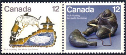 (C07-48ab) Canada Hunter Chasse Peche Fishing MNH ** Neuf SC - Indiani D'America