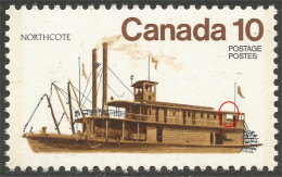 (C07-00iv) Canada Bateau Northcote Ship ERROR MNH ** Neuf SC - Ungebraucht