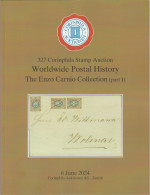 Corinphila Auktionen - 237 Corinphila Stamp Auction - Worldwidw Postal History / 6 June 2024 - Catalogues For Auction Houses