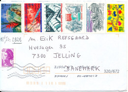 France Cover Sent To Denmark 15-10-2020 With A Lot Of Stamps - Storia Postale