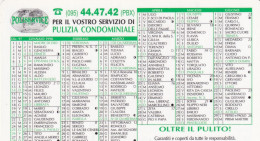 Calendarietto - Puliservice - Anno 1998 - Formato Piccolo : 1991-00