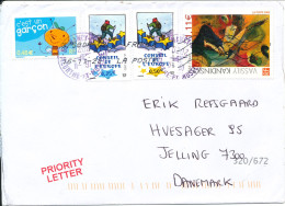 France Cover Sent To Denmark 16-11-2020 With More Stamps - Briefe U. Dokumente