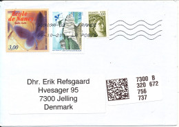 France Cover Sent To Denmark 5-10-2020 Topic Stamps - Brieven En Documenten