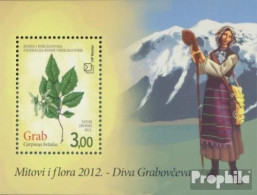 Bosnien - Kroat. Post Mostar Block27 (kompl.Ausg.) Postfrisch 2012 Mythen Und Flora - Bosnia And Herzegovina