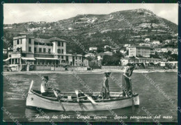 Savona Borgio Verezzi Barca Foto FG Cartolina ZK5803 - Savona