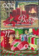 Bosnien - Kroat. Post Mostar 279-280 (kompl.Ausg.) Postfrisch 2009 Weihnachten Und Neujahr - Bosnia And Herzegovina