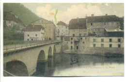 CPA 25 Doubs - St Saint Hippolyte - Le Pont En 1907 (vue Peu Commune) - Saint Hippolyte