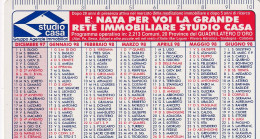 Calendarietto - Studio Casa - Anno 1998 - Formato Piccolo : 1991-00