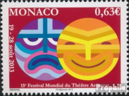 Monaco 3138 (kompl.Ausg.) Postfrisch 2013 Festival Der Amateurtheater - Unused Stamps