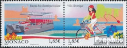 Monaco 3128-3129 Paar (kompl.Ausg.) Postfrisch 2013 Ökologische Transportmittel - Unused Stamps