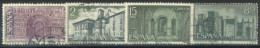 SPAIN, 1959/74, MONASTERIES STAMP SET OF 4, # 1639/1862,1864,& 906, USED. - Gebraucht