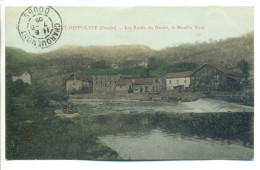 CPA 25 Doubs - St Saint Hippolyte - Les Bords Du Doubs - Le Moulin Neuf, En 1909 - Saint Hippolyte