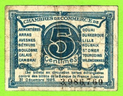FRANCE / CHAMBRES De COMMERCE Des DEPARTEMENTS Du NORD Et Du PAS DE CALAIS / 5 CENTS./ N° 3,986,769 - Chambre De Commerce