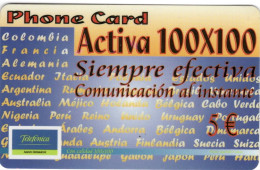 Argentine : Phone Card Activa 100x100 - Argentinien