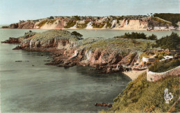 CPSM - P - COTE D'ARMOR - ERQUY - LA POINTE DE LA HEUSSAYE ET LE CAP D'ERQUY - Erquy