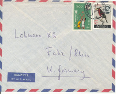 Ethiopia Air Mail Cover Sent To Germany 18-1-1965 BIRD And VOLLEYBALL Stamps - Ethiopië