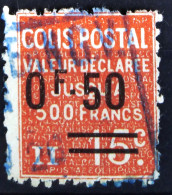 FRANCE                          COLIS POSTAUX   N° 55                    OBLITERE - Usati