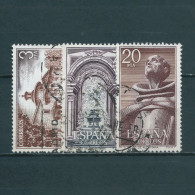 ESPAÑA 1976—Serie: Monasterio 2375-77, Yt 2021-23, Mi 2268/70—Timbres Oblitérés (o) Used Stamps - Gebruikt