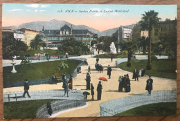 CPA NICE 06 Jardin Public Et Casino Municipal - Parcs Et Jardins