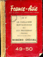 France Asie - Revue De Culture Et De Synthese Franco Asiatique- Dam Bo : Les Populations Montagnardes Du Sud Indochinois - Autre Magazines