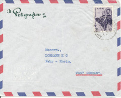 Ethiopia Air Mail Cover Sent To Germany Single Franked - Etiopia