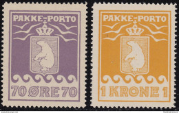 1930 GROENLANDIA , Pacchi Postali 10/11  MNH/** - Sonstige & Ohne Zuordnung