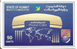 Kuwait - InterKey - Multinational Phone Card, GRC01, Remote Mem. 50U, 1.000ex, Mint Unscratched - Kuwait