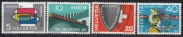 SCHWEIZ  637-640,  Postfrisch **, Jahresereignisse 1957 - Unused Stamps