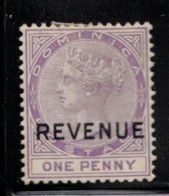 DOMINICA Scott # 18 MH - With Revenue Overprint - Dominique (...-1978)