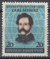 BRD  155, Postfrisch **, Carl Schurz, 1952 - Unused Stamps