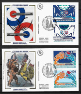 1994 Joint/Commune France And England, 2 FDC'S FRANCE: Opening Channel Tunnel - Gemeinschaftsausgaben