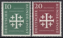 BRD 235-236, Postfrisch **, Dt. Evang. Kirchentag 1956 - Nuevos