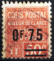 FRANCE                          COLIS POSTAUX   N° 91a                        OBLITERE - Afgestempeld