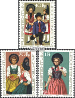 Liechtenstein 684-686 (kompl.Ausg.) Postfrisch 1977 Trachten - Unused Stamps