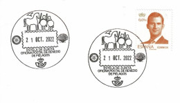 2022 SPAIN Card With Special Cancellation Of Horse, Warrior And Vulture In A Celtic Stellae - Archäologie