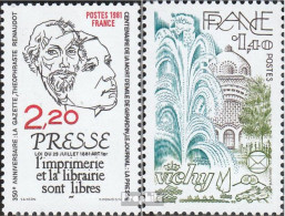 Frankreich 2267,2268 (kompl.Ausg.) Postfrisch 1981 Presse, Philatelie - Neufs