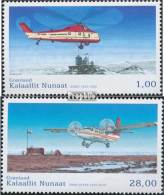 Dänemark - Grönland 650-651 (kompl.Ausg.) Postfrisch 2013 Luftfahrt - Unused Stamps