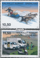 Dänemark - Grönland 632C-633C (kompl.Ausg.) Gezähnt 13 1/4 Postfrisch 2013 Postfahrzeuge - Ungebraucht