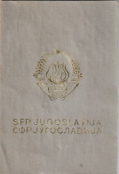 Q157  --  PASSPORT  --   SFR YUGOSLAVIA  --   PASSEPORT DE L `ENFANT  --  GIRL, 5 YEAR  --  1988 - Documentos Históricos