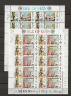 1990 MNH Isle Of Man Mi 427-30 Europa Sheets Postfris** - Isle Of Man