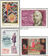 Sowjetunion 3920,3921,3922,3923 (kompl.Ausg.) Postfrisch 1971 Donbass, Rutherford, Gorkij, Neujah - Unused Stamps