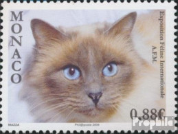 Monaco 2927 (kompl.Ausg.) Postfrisch 2009 Katzenausstellung - Unused Stamps