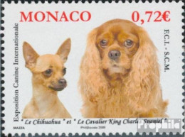 Monaco 2925 (kompl.Ausg.) Postfrisch 2009 Hundeausstellung - Unused Stamps