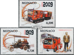 Monaco 2916-2918 (kompl.Ausg.) Postfrisch 2009 100 Jahre Feuerwehr - Ungebraucht