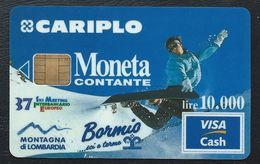 VISA CASH MONETA CARIPLO Bormis 37eme Ski Meeting Interbancario CB MONEO Visacash - Tarjetas De Crédito (caducidad Min 10 Años)