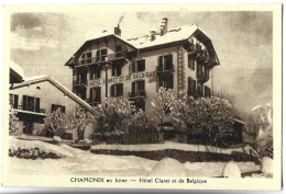 CHAMONIX En Hiver - Hôtel Claret Et De Belgique - Chamonix-Mont-Blanc