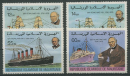 Mauretanien 1979 Rowland Hill Schiffe 636/39 Postfrisch - Mauritanië (1960-...)