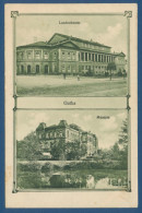 Gotha Landestheater Und Museum, Gelaufen 1927 (AK1397) - Gotha