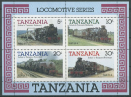 Tansania 1985 Eisenbahn Dampflokomotiven Block 44 Postfrisch (C27384) - Tanzanie (1964-...)